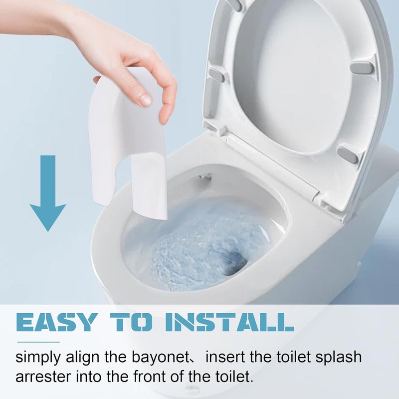 AFZZ Portable Toilet Splash Guard for Directs Urine Home Care Disability Elevated and Boys Potty Training, Diversion Pee Guard Prevents Kids & Adult Men from Peeing Splash, Upgrad Fits Most Toilet Seats - Image 4